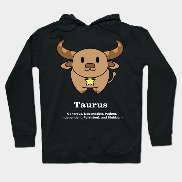 Taurus Horoscope Anime Zodiac Sign April May Birthday Hoodie by TheBeardComic